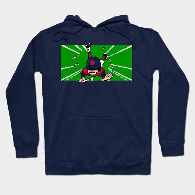 8-Bit Baseball Slide - Boston Hoodie by The Pixel League